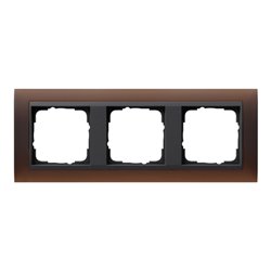 Gira Abdeckrahmen 3f.opak dbr 021313