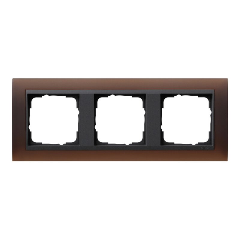 Gira Abdeckrahmen 3f.opak dbr 021313