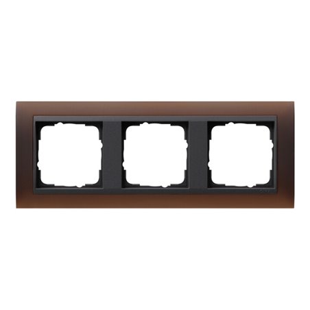 Gira Abdeckrahmen 3f.opak dbr 021313