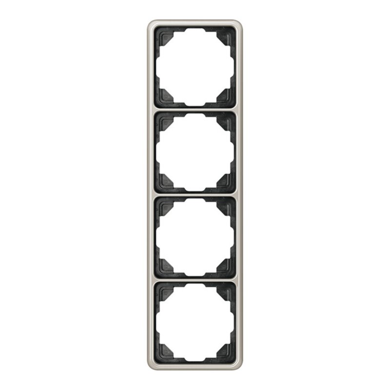 Jung Rahmen 4-fach pla waage/senkrecht CD 584 PT