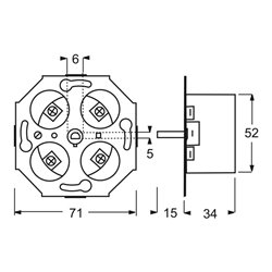 Busch-Jaeger Zeitschaltuhr-Einsatz 15 min. 1070 U