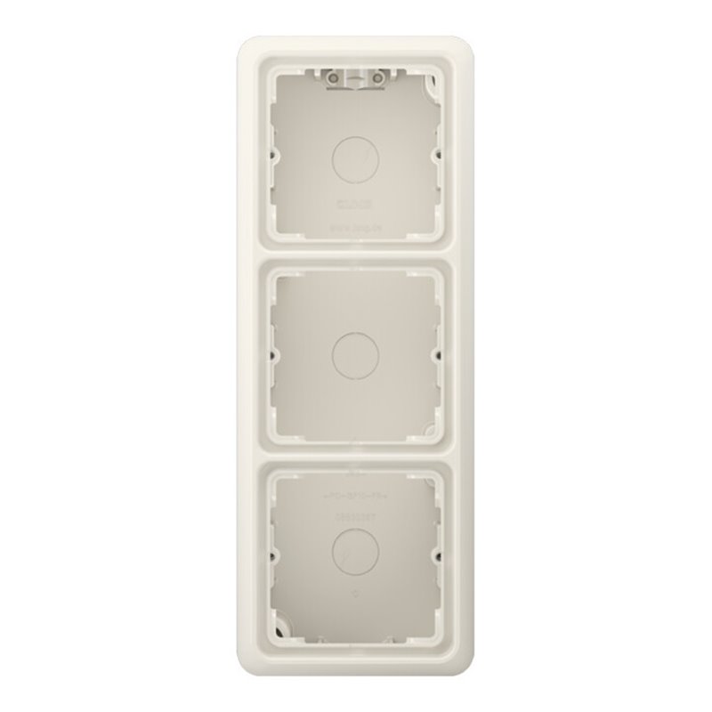 Jung AP-Kappe 3-fach ws angeformter Rahmen CD 583 A W