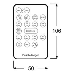 Busch-Jaeger IR Handsender f.Präsenz tech 6843