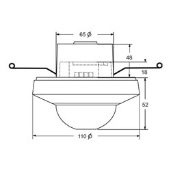 Busch-Jaeger Wächter Präsenz tech BasicLINE Korridor w 6818 U