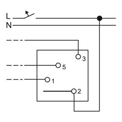 Busch-Jaeger Dreistufen-Drehschalter Einsatz m.Nullstell. 2710 U