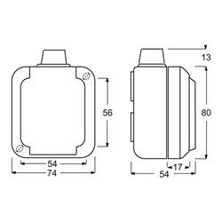 Busch-Jaeger Steckdose mit Klappdeckel 2300 EWSI