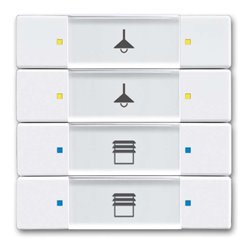 Busch-Jaeger Tastsensor 4/8fach Multifunktion 6127/02-84