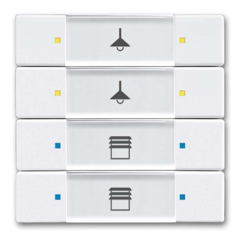 Busch-Jaeger Tastsensor 4/8fach Multifunktion 6127/02-84