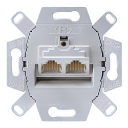 Jung Datendose Cat6 2x8-pol.für 2 Term. UAE 8-8 UPOK6