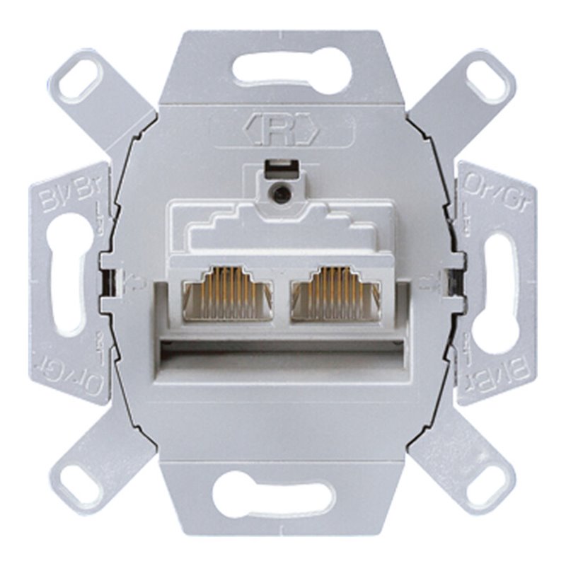Jung Datendose Cat6 2x8-pol.für 2 Term. UAE 8-8 UPOK6