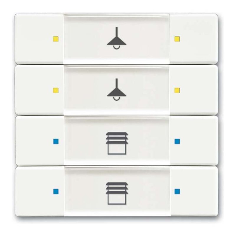 Busch-Jaeger Tastsensor 4/8fach Multifunktion 6127/02-884