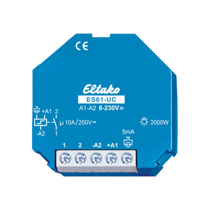 Eltako Stromstoßschalter 8-230VUC,1S,16A ES61-UC