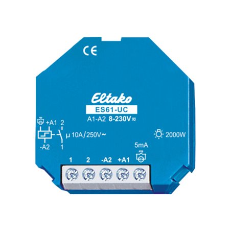 Eltako Stromstoßschalter 8-230VUC,1S,16A ES61-UC