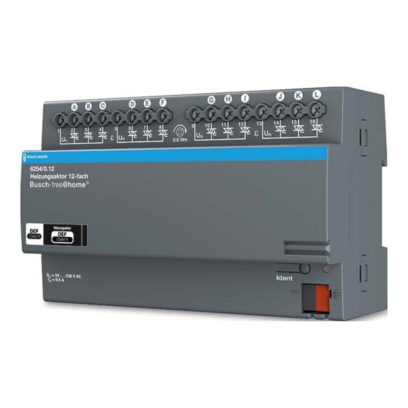 Busch-Jaeger Heizungsaktor 12-fach REG 6254/0.12