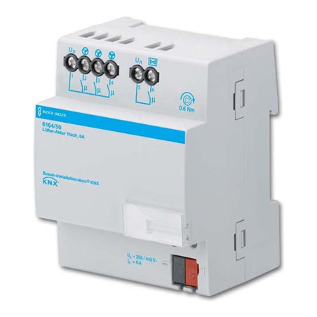 Busch-Jaeger KNX REG-Lüfter-Aktor 1-fach 6A 6164/50