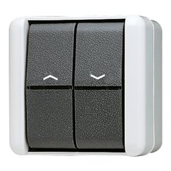 Jung Jalousie-Wippschalter 10AX 250V Tas.1-pol. 839 VW