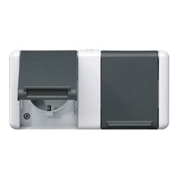 Jung SCHUKO-Steckdose 2-fach 16A 250V 8220-1 W