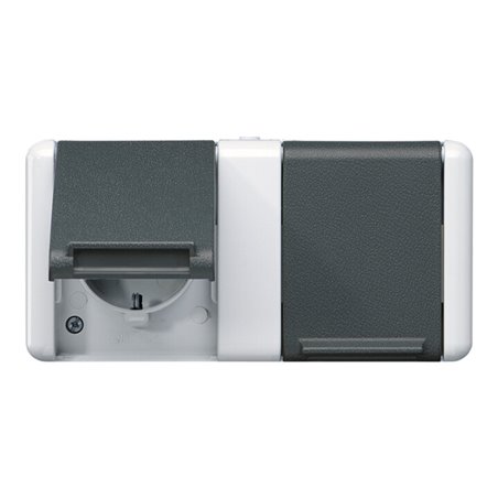 Jung SCHUKO-Steckdose 2-fach 16A 250V 8220-1 W