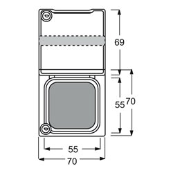 Busch-Jaeger Zwischenring aws abschließbar 2118 GKSLN-34