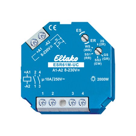 Eltako Multi.-Stromstoßschalter 1+1S. pot.frei 10A ESR61M-UC