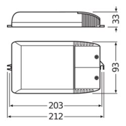 OSRAM BETRIEBSGERÄTE Elektronischer Trafo PTi 150/220-240 I