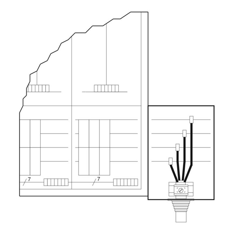 Eaton Kabelaufspleisgehäuse m. CU-Schienen ZSD-K/AS/G/CU/VB