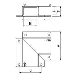 OBO Bettermann Vertr Flachwinkel 70x110mm BSKM-FW 0711