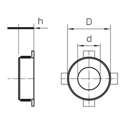 OBO Bettermann Vertr Rohrmanschette 94x26mm gr TCX-063