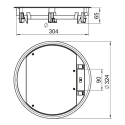 OBO Bettermann Vertr Geräteeinsatz gr GESR9-2U12T 7011
