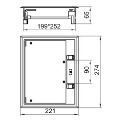 OBO Bettermann Vertr Geräteeinsatz gsw GES6-2U10T 9011