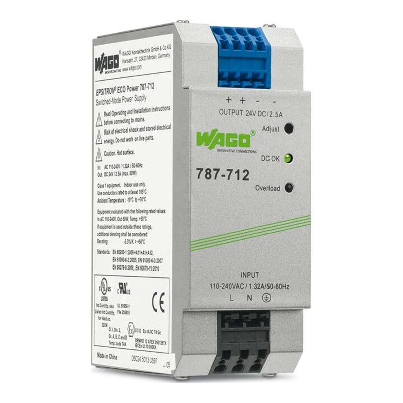 WAGO GmbH& Co. KG Stromversorgung 24VDC 2,5A 787-712