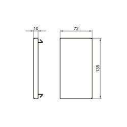OBO Bettermann Vertr Endstück 70x130mm, St, rw GS-E70130RW