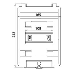 DEHN Isolierstoffgehäuse AP-IP54 f.REG.-6TE IGA 6 IP54