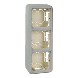 Elso Aufputzgehäuse 3fach reinweiß ELG234314