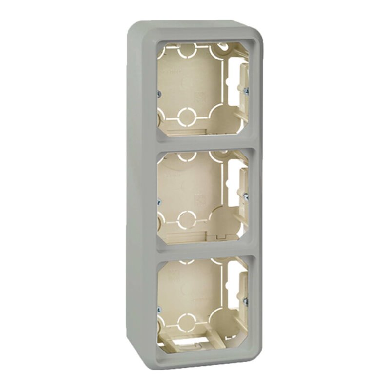 Elso Aufputzgehäuse 3fach reinweiß ELG234314