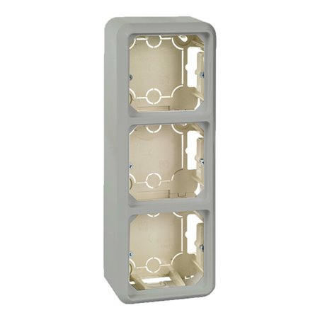Elso Aufputzgehäuse 3fach reinweiß ELG234314