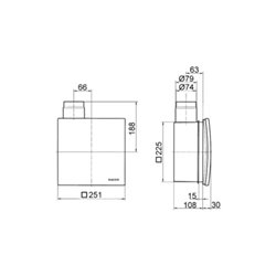 Maico Ventilator,Verzög.Schalter 21W,62cbm/h,IPX5 ER 60 VZ