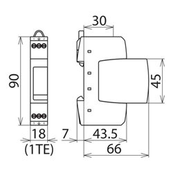 DEHN ÜS-Ableiter DEHNrail DR M 2P 255