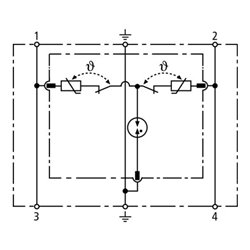 DEHN ÜS-Ableiter DEHNrail DR M 2P 255