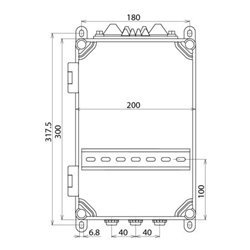 DEHN Isolierstoffgehäuse AP-IP54 f.REG.-10TE IGA 10 V2 IP54