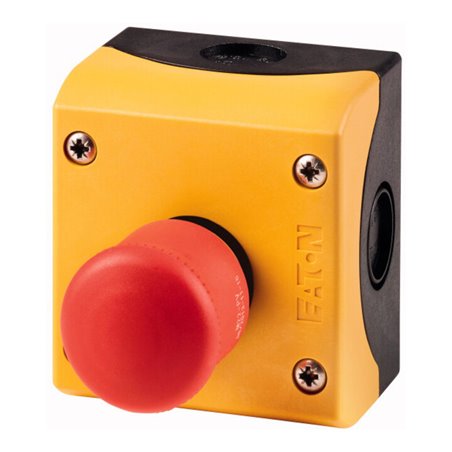 Eaton Not-Aus-Taster 1S1Ö, Aufbau M22-PV/KC11/IY