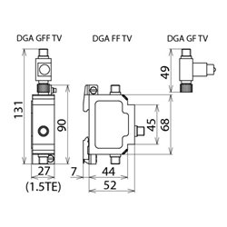 DEHN Kombi-Ableiter-Set DEHNgate DGA GFF TV