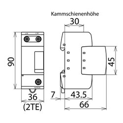 DEHN Blitzstromableiter DEHNbloc M DB 1 255