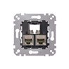 Merten Tragplatte 2fach m. RJ45 Cat6A STP MEG4576-0022