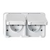 Merten SCHUKO-Doppel-Steckdose polarweiß MEG2320-8019
