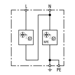 DEHN Kombi-Ableiter TT/TN-Systeme DSH TT 2P 255