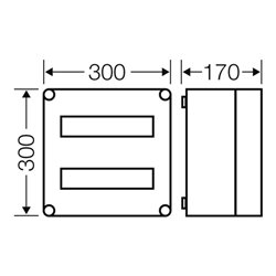 Hensel Automatengehäuse 24TE Mi 1225