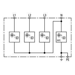 DEHN Kombi-Ableiter TT- u. TN-S-Systeme DSH TT 255