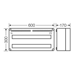 Hensel Automatengehäuse 56TE Mi 1456
