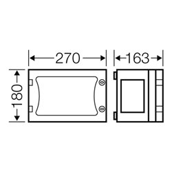 Hensel Leergehäuse EB-Mass216x126x136mm FP 0120